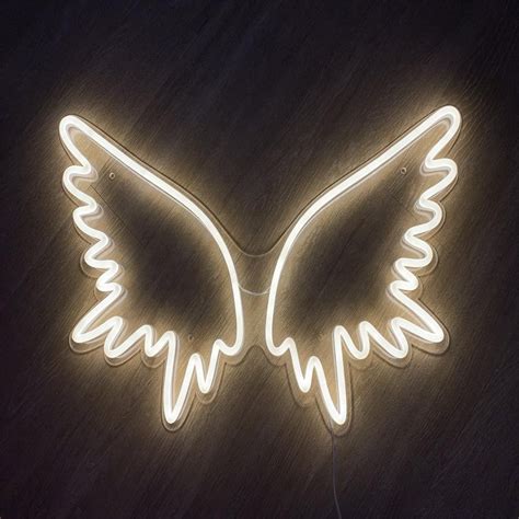 angel wings with lights